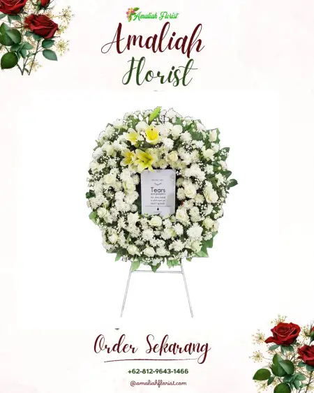 Krans Bunga Duka Besuk